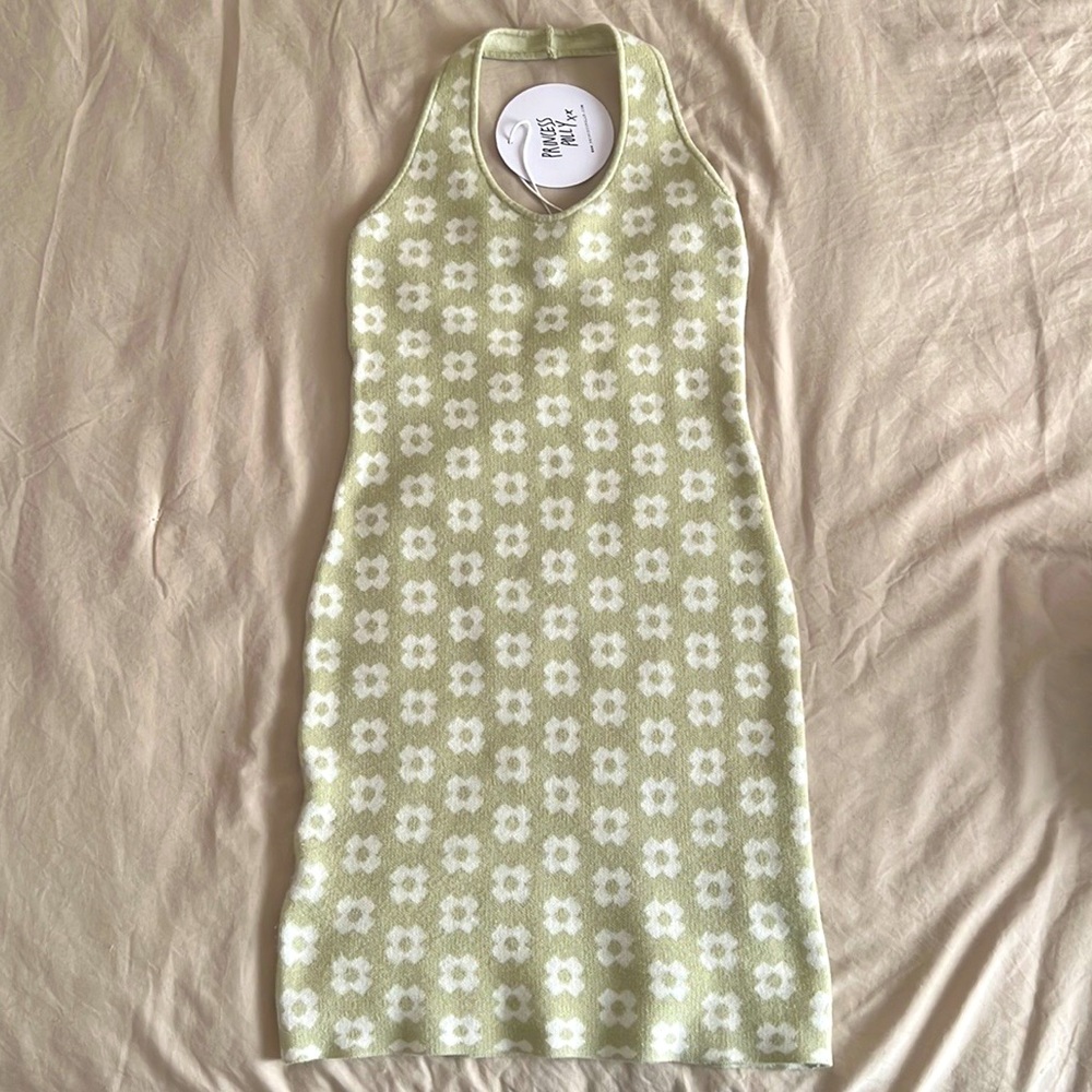NWT Princess Polly Adora Mini Dress Sage Size XS/S